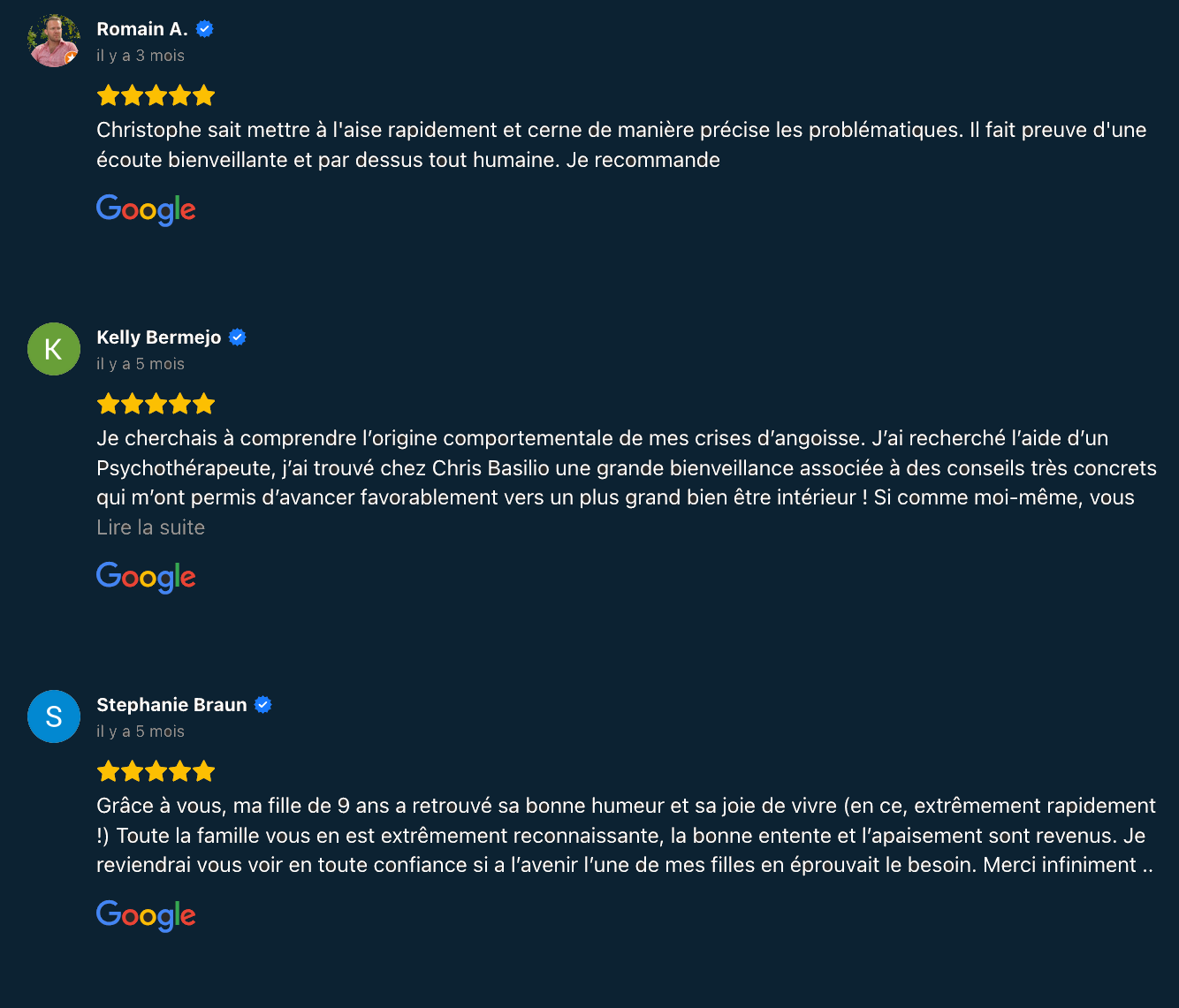 Chris Basilio Psycho Analyste Clinicien Avis
