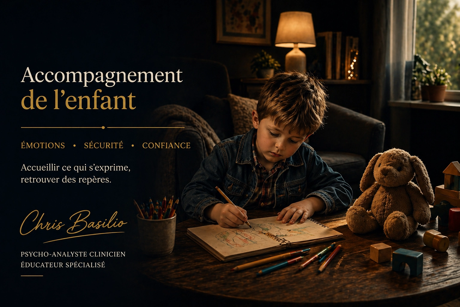 Accompagnement thérapeutique enfant - Chris Basilio, Grasse